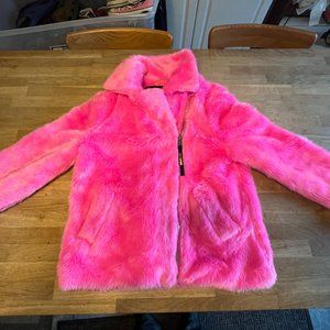 Juicy Couture - Black Label (Faux) Fur Coat - Girl Size - SMALL